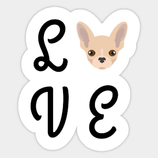 Chihuahua Love Sticker